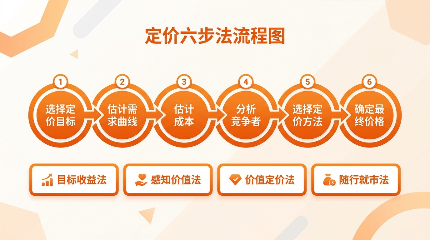 定价六步法流程图