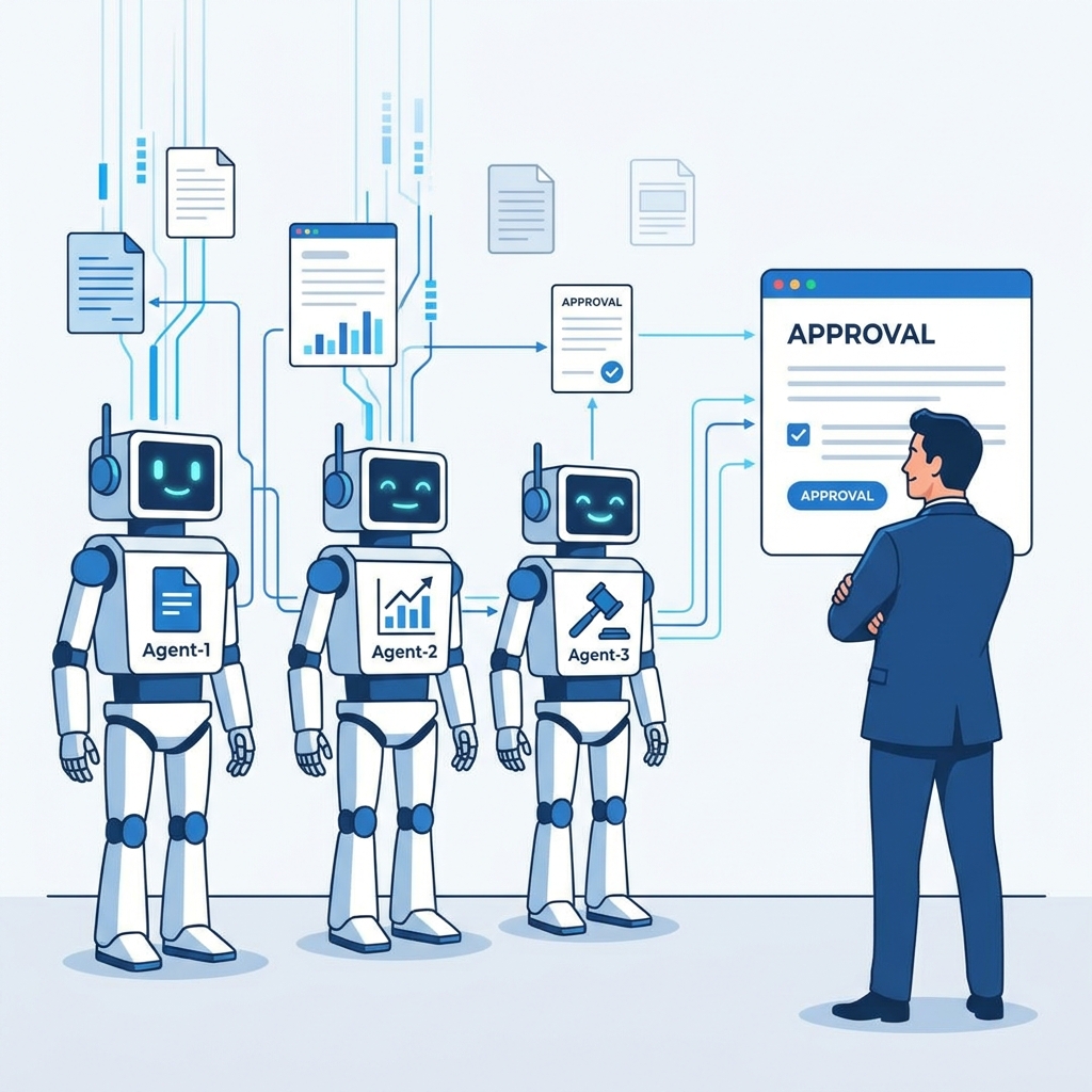 OpenClaw 有价值应用（2026-05-18）：多Agent审批决策流——把人工确认变成AI驱动+人工兜底