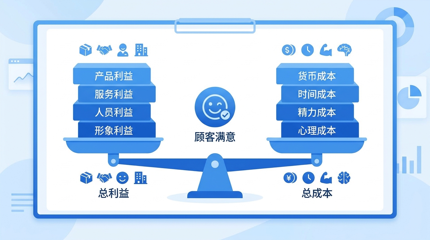 顾客感知价值天平图